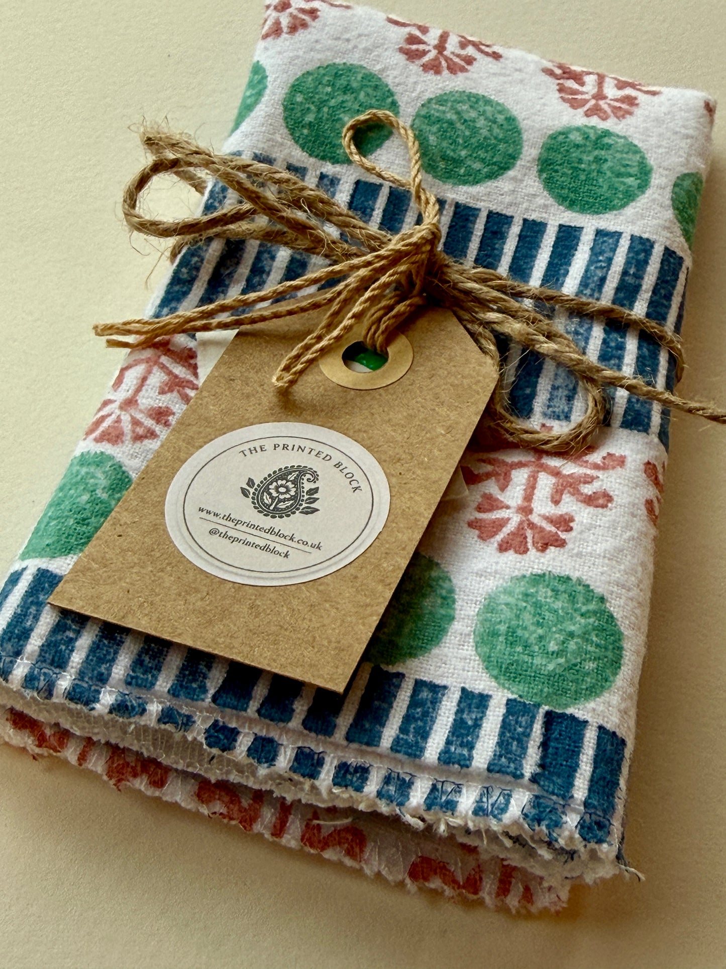 Organic Cotton Face Cloth, Blue stripes
