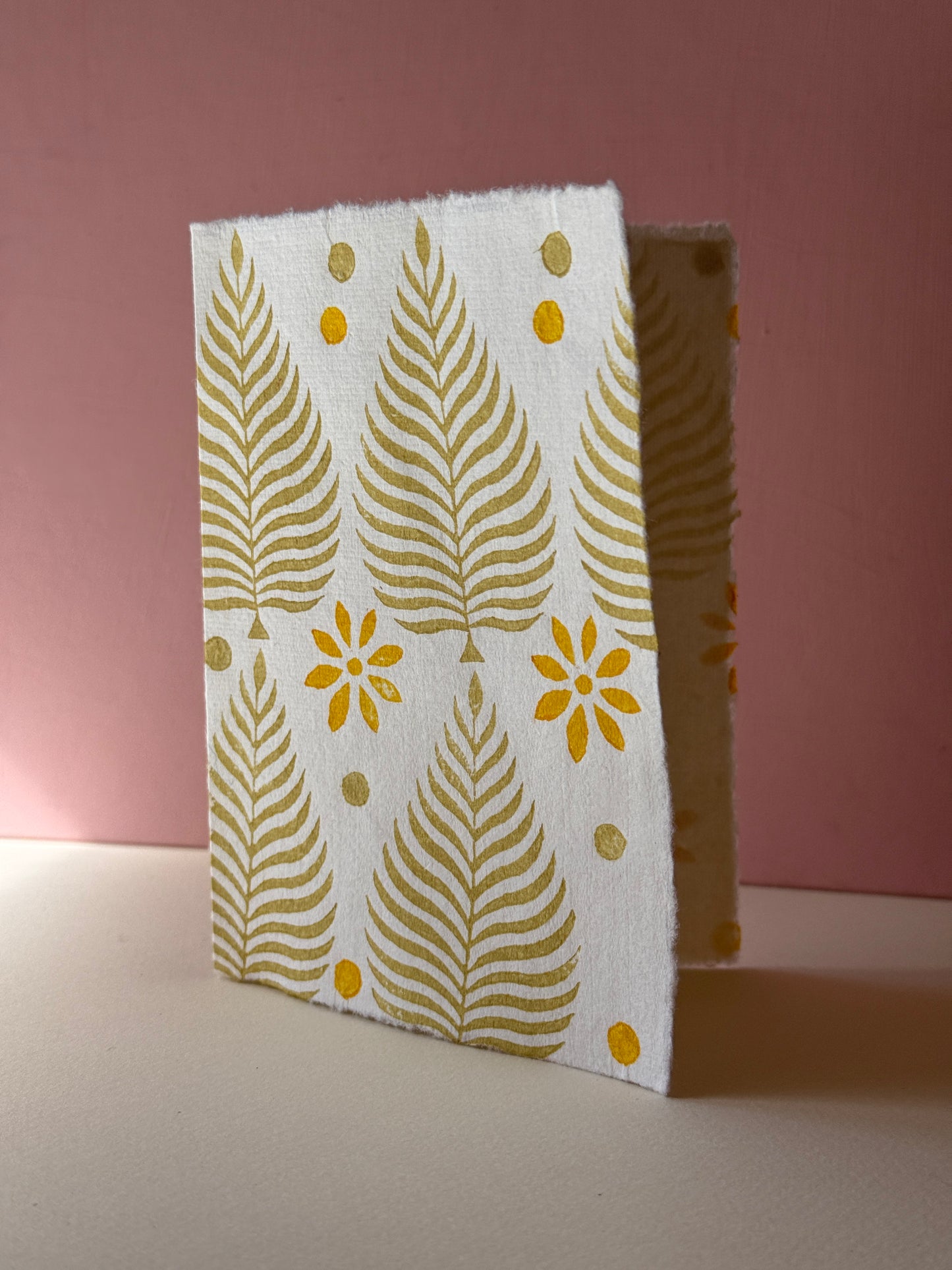 Botanical Block Print Greeting Card