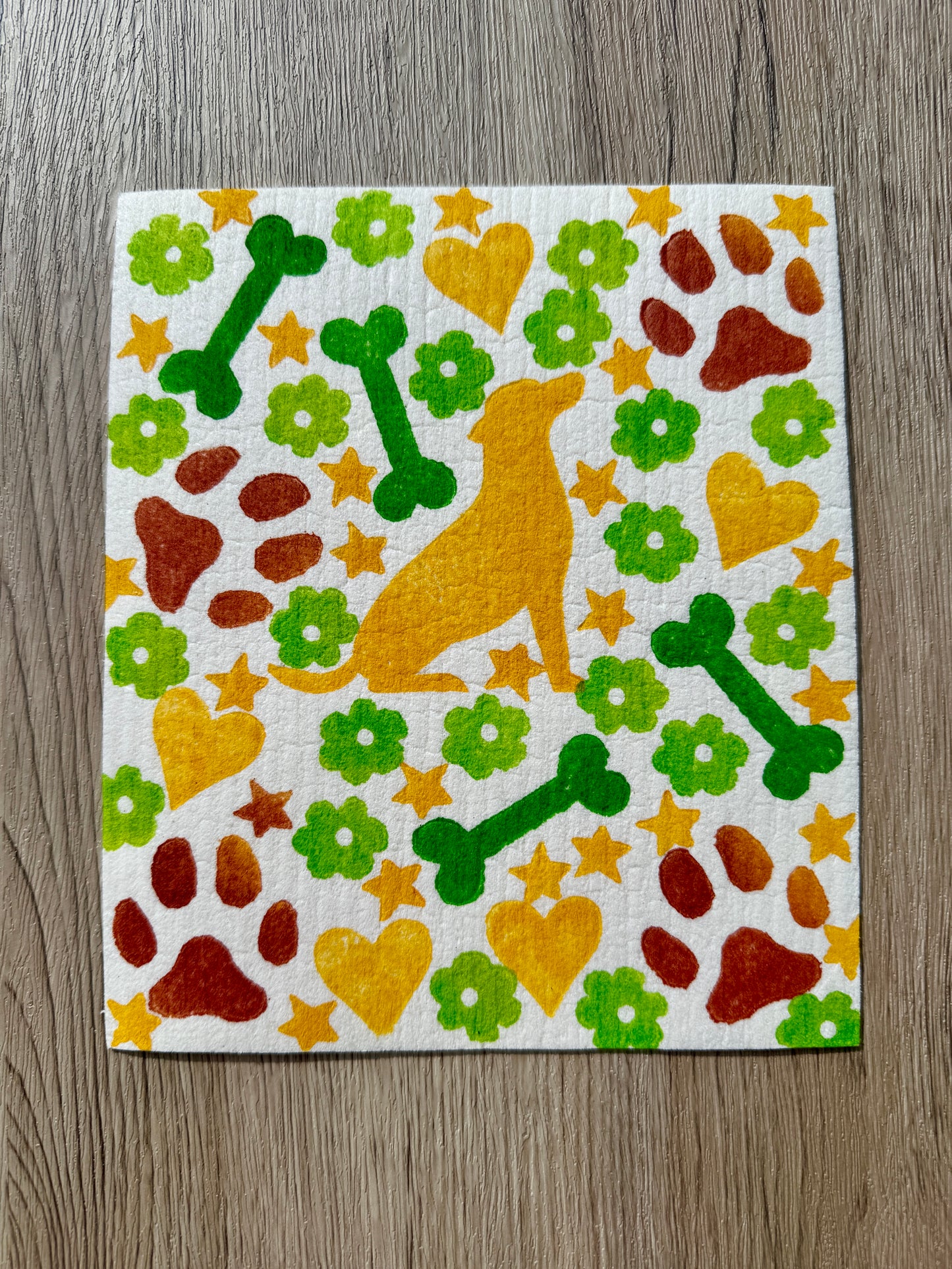 Golden Labrador and Bone (x2)