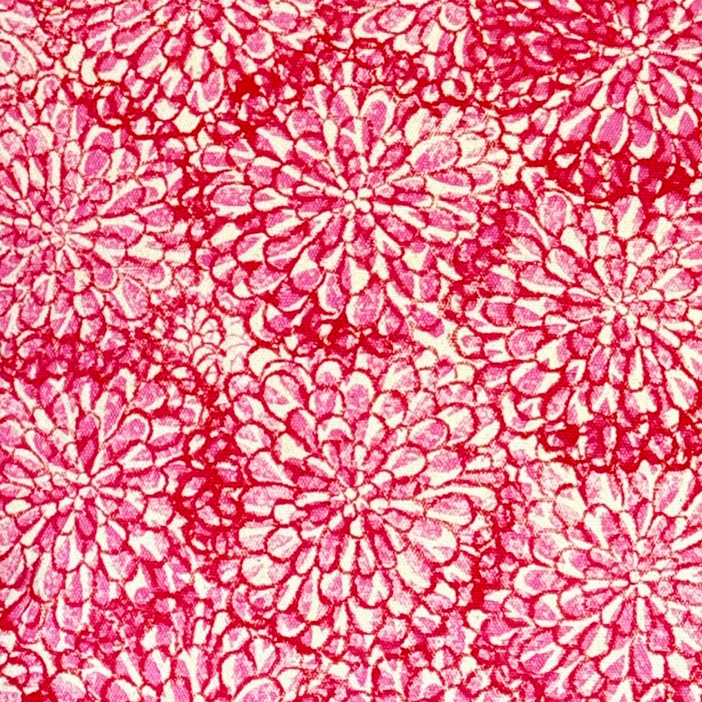Pink and Red Dahlia Cushion Cover